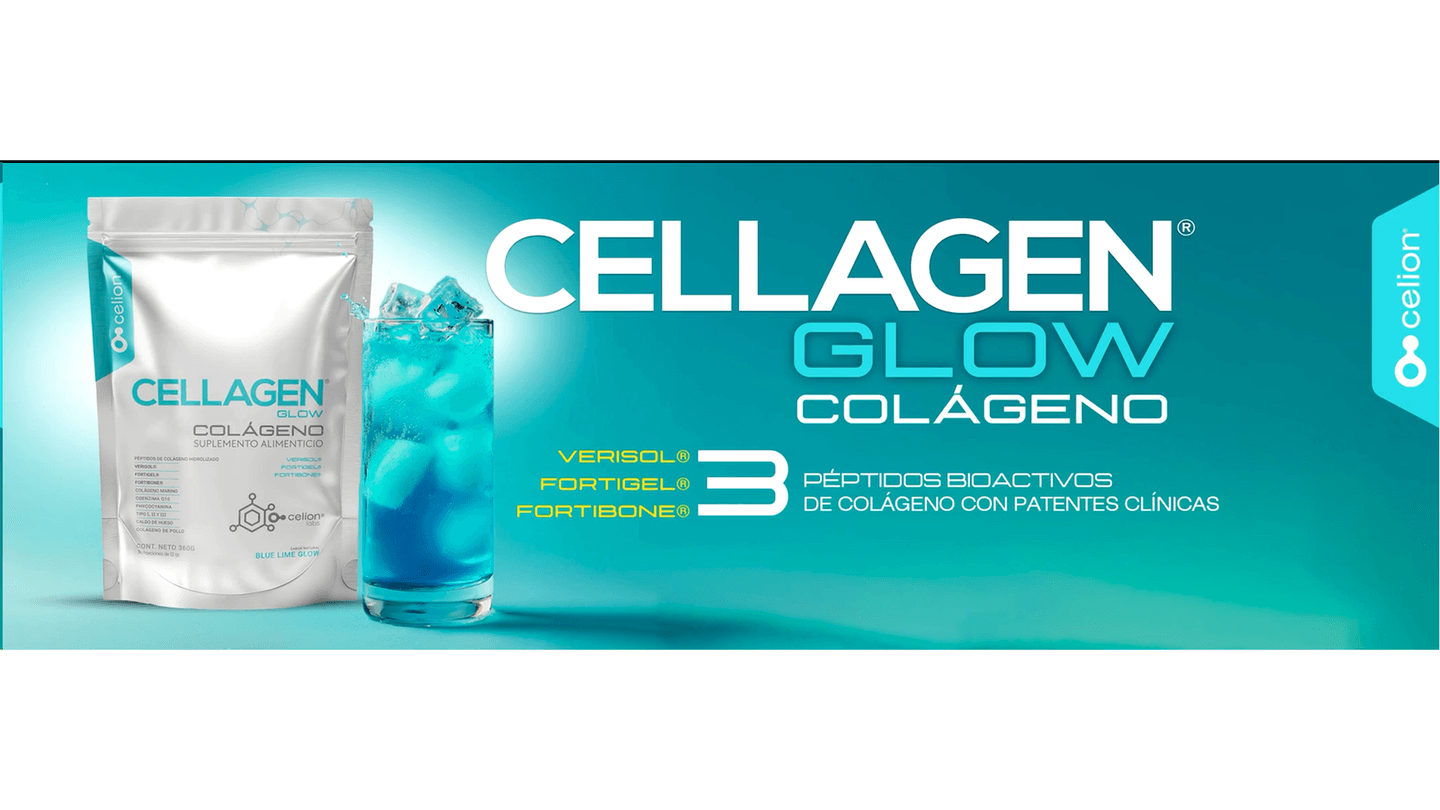 Cellagen GLOW — Colágeno Celion con 3 péptidos bioactivos
