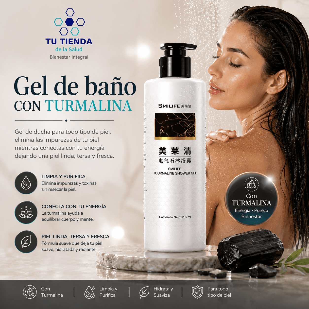 Smilife Gel de Baño Turmalina